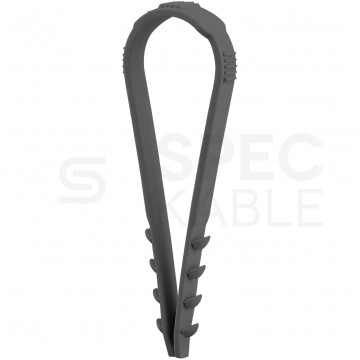 Obejma zaciskowa CMS UV 8-28mm do kabli i przewodów bezhalogenowa czarna F-TRONIC 100szt