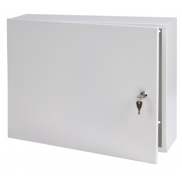 Obudowa metalowa szafka CATV 520x400x180mm natynkowa z płytą metalową biała STALFLEX