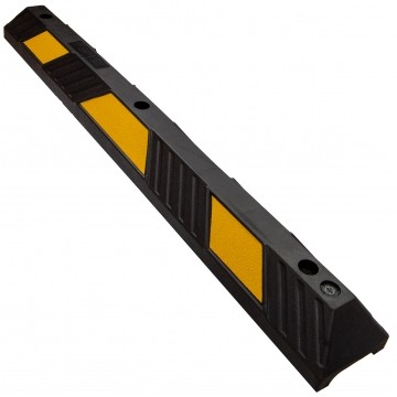 Ogranicznik parkingowy 1220mm, separator gumowy, odbojnik czarno żółty