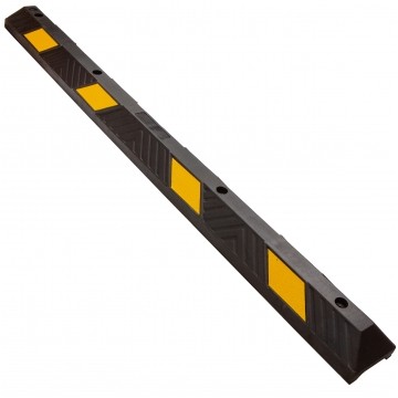Ogranicznik parkingowy 1830mm, separator gumowy, odbojnik czarno żółty