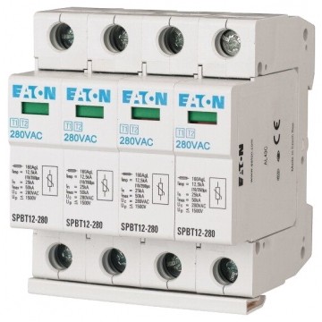 Ogranicznik przepięć SPD 3-fazowy B+C (Typ 1+2) 4P 12,5kA + 25kA/50kA warystorowy EATON