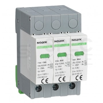 Ogranicznik przepięć SPD DC 1200V C (Typ 1+2) 3P 6,25A + 20kA/40kA fotowoltaiczny NOARK