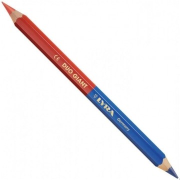 Ołówek budowlany dwustronny z wkładem czerwony / niebieski GIANT LYRA DUO