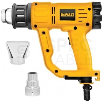Opalarka sieciowa 230V 1800W, 2 biegi (I: 250l/min; II: 450l/min), zakresie temperatur (I: 50-400°C, II: 50-600°C ) w zestawie z akcesoriami D26411 DeWALT