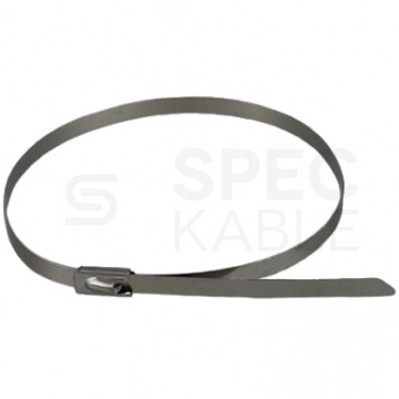 Opaska stal nierdz. z zap.kulowym 4,6x300mm 100szt