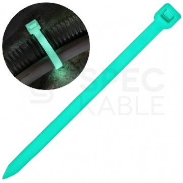 Opaski zaciskowe kablowe fosforyzująca luminescencyjna SFOS 4,5x250mm 100szt.