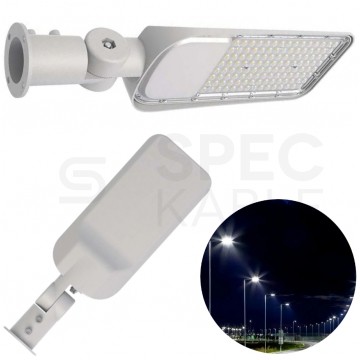 Oprawa, lampa uliczna LED SMD 50W 5000lm 4000K IP68 szara z regulowanym uchwytem NW IK08 V-TAC SAMSUNG VT-59ST 5 LAT GWARANCJI