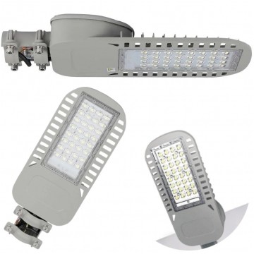 Oprawa, lampa uliczna LED SMD 50W 6850lm 4000K IP65 szara NW IK08 V-TAC SAMSUNG VT-54ST-N 5 LAT GWARANCJI