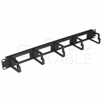 Organizator kabli RACK 19" 1U czarny Polska Szafa Rack