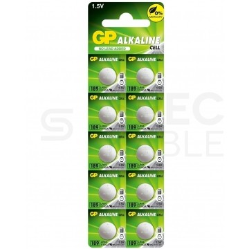 OUTLET Bateria alkaliczna do zegarka LR54 189 1,5V GP BLISTER 10szt.