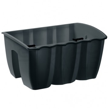 OUTLET Doniczka, donica antracytowa 278x393x201mm na balustradę Crown Prosperplast