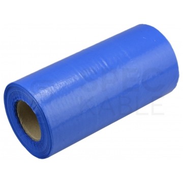 OUTLET Folia ostrzegawcza NIEBIESKA 20cm x 0,08mm/ 100m