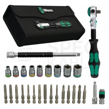 OUTLET Klucze nasadowe z grzechotką Zyklop 1/4" WERA 004016