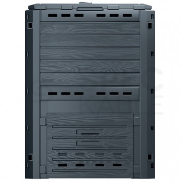 OUTLET Kompostownik 1 komorowy 280L 596x600x1000mm antracytowy Compogreen Woody Prosperplast