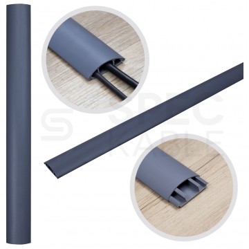 OUTLET Listwa maskująca przewody TV maskownica uniwersalna napodłogowa naścienna 50x15mm szara 2m