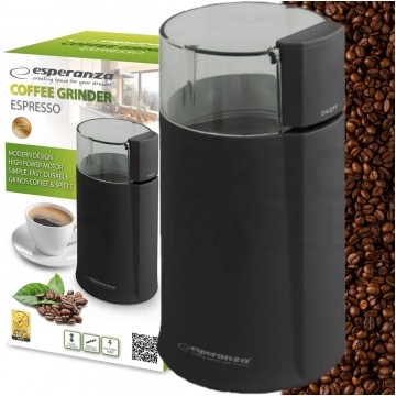 OUTLET Młynek elektryczny do kawy Espresso 160W czarny Esperanza
