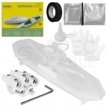 OUTLET Mufa kablowa żywiczna 5x 1,5-10mm2 1kV wodoodporna IPX8 przelotowa Etelec Submarine