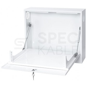 OUTLET Obudowa RACK 19" 2U 130mm pionowa biała