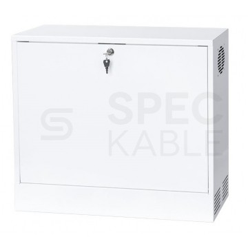 OUTLET Obudowa RACK 19" 3U 180mm pionowa biała