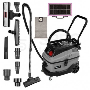 OUTLET Odkurzacz przemysłowy do pracy na mokro i sucho 1600W zbiornik 30L 230V 59G610 GRAPHITE