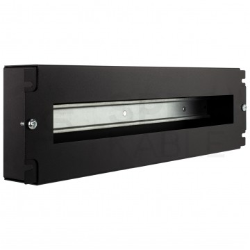 OUTLET Panel dystrybucji napięć TS-35 RACK 19" 3U czarny NEKU