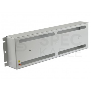 OUTLET Panel dystrybucji napięć TS-35 RACK 19" 3U szary NEKU