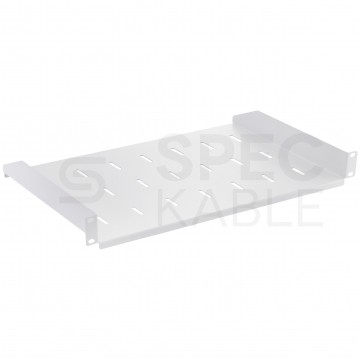 OUTLET Półka stała do szafy RACK 19" 1U 250mm szara NEKU
