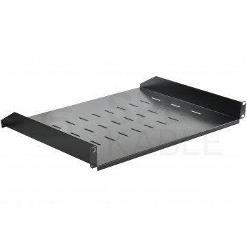 OUTLET Półka stała do szafy RACK 19" 1U 350mm czarna NEKU