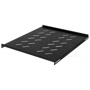 OUTLET Półka stała do szafy RACK 19" 1U 550mm boczny montaż czarna NEKU FLR