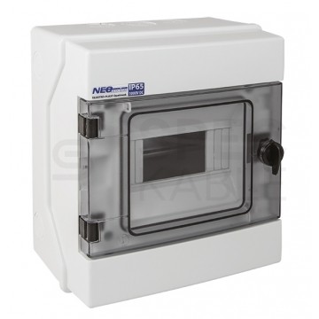 OUTLET Rozdzielnica natynkowa hermetyczna 6 modułowa 1000V DC z listwą N+PE IP65 Elektro-Plast Opatówek