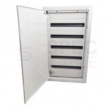 OUTLET Rozdzielnica podtynkowa metalowa 5x24 modułów IP30 (400V AC) 965x523x130mm drzwi pełne KOLE SYSTEMS