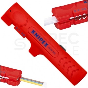 OUTLET Ściągacz izolacji uniwersalny do kabli okrągłych 0,8-13mm i kabli płaskich max 13mm KNIPEX 16 64 125 SB
