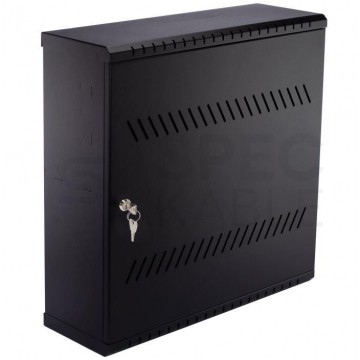 OUTLET Szafa wisząca RACK 19" 4U+3U typu skrzynka uniwersalna TPR 180mm czarna CATV