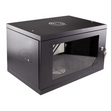 OUTLET Szafa wisząca RACK 19" 6U 350mm czarna NEKU ECO BOX
