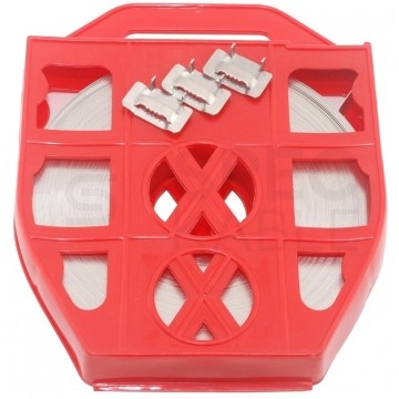 OUTLET Taśma ze stali nierdzewej C201 długość 50m wymiary 20x0.7 mm