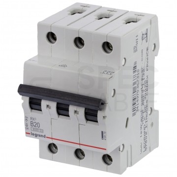 OUTLET Wyłącznik nadprądowy S 3-faz. B 20A RX3 Legrand