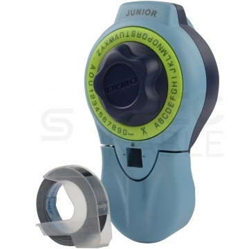 OUTLET Wytłaczarka etykiet DYMO JUNIOR dla domu, uczniów, dzieci [12746 / S0717900] + taśma DYMO 3D 9mm