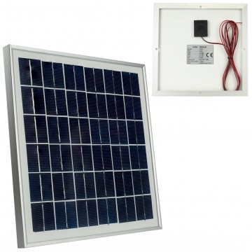 Panel solarny PV polikrystaliczny Bateria słoneczna 18V 10W turystyczna do kamperów + przewód 3m