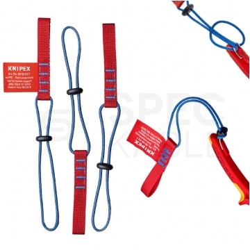 Pasek mocujący do nadgarstka zabezpieczający przed upadkiem narzędzi do 1,5kg (3szt.) KNIPEX 00 50 02 T BK