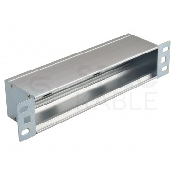 Patch panel pusty RACK 10" 1U na osprzęt 45x45 aluminiowy Alantec