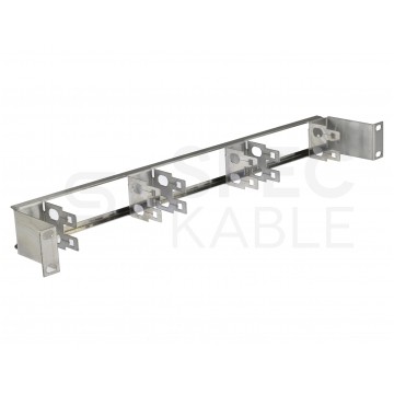 Patch panel telefoniczny RACK 19" 1U na 6 złączy LSA (60 par) NEKU