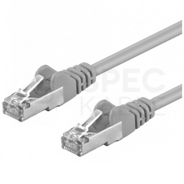 Patchcord FTP kat.5e kabel sieciowy LAN 2x RJ45 linka szary 15m Goobay