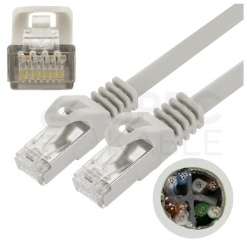 Patchcord FTP kat.6 kabel sieciowy LAN 2x RJ45 linka szary 5m NEKU