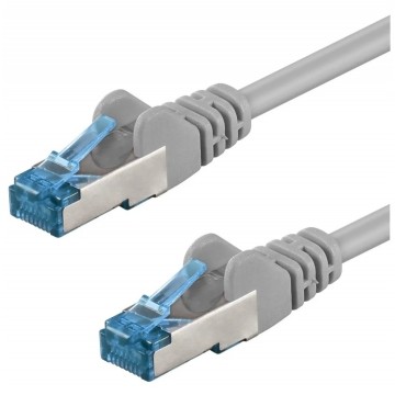 Patchcord S/FTP kat.6A PiMF kabel sieciowy LAN 2x RJ45 linka LSOH szary 3m GOOBAY