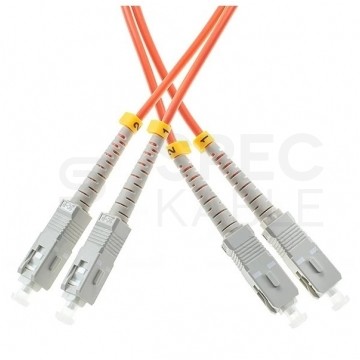 Patchcord światłowodowy FO MM SC-SC duplex 50/125 OM2 2m WAVE OPTICS