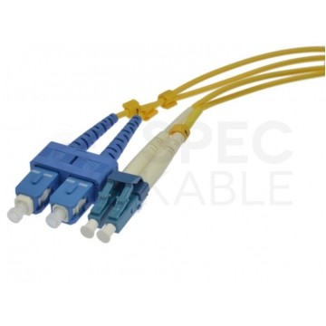 Patchcord światłowodowy FO SM LC-SC duplex 9/125 1m NEKU