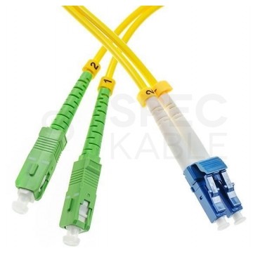 Patchcord światłowodowy FO SM SC/APC-LC/UPC duplex 9/125 2m WVE OPTICS