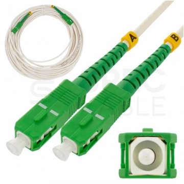 Patchcord światłowodowy FO SM SC/APC-SC/APC simplex 9/125 G.657A1 40m NEKU