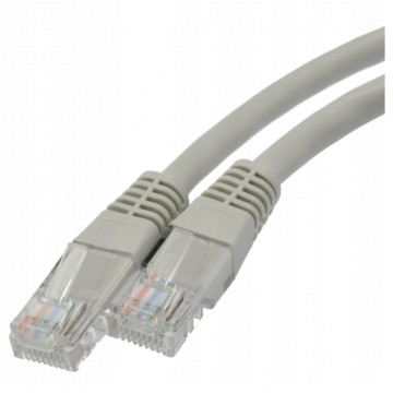 Patchcord UTP kat.5e kabel sieciowy LAN 2x RJ45 linka szary 0,25m