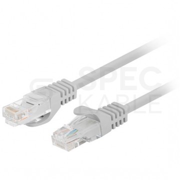 Patchcord UTP kat.5e kabel sieciowy LAN 2x RJ45 linka szary 1,5m LANBERG